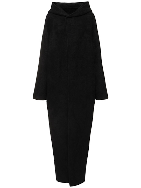 Rick Owens: Hooded cashmere long coat - women_0 | Luisa Via Roma
