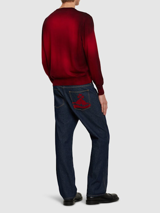 Vivienne Westwood: Ranch mid rise straight jeans - men_1 | Luisa Via Roma