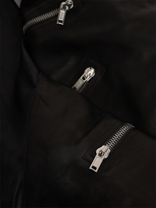 Rick Owens: Cargowedge leather boots - men_3 | Luisa Via Roma
