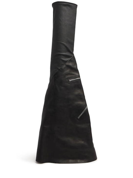 Rick Owens: Cargowedge leather boots - men_0 | Luisa Via Roma