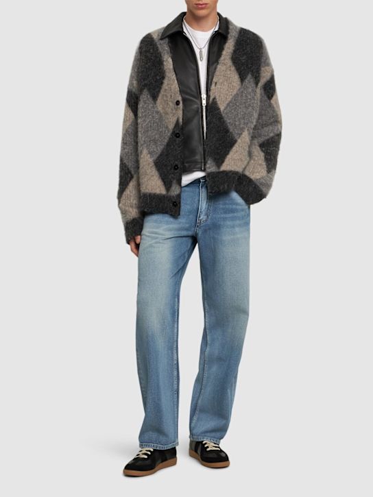 After Pray: Weite, beschichtete Jeans - men_1 | Luisa Via Roma