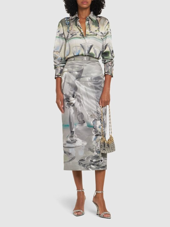 MSGM: Printed maxi skirt - women_1 | Luisa Via Roma