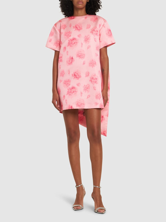 MSGM: Tone-on-tone print scarf dress - women_1 | Luisa Via Roma