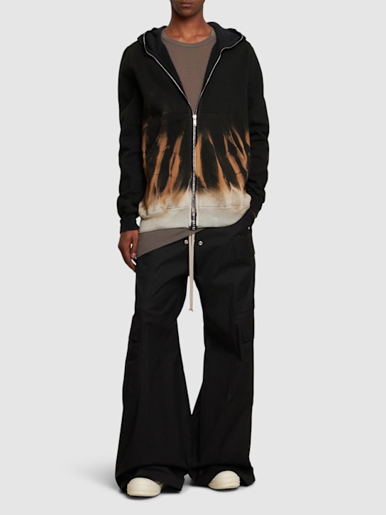 Rick Owens DRKSHDW: Felpa Jumbo Gimp con zip - Black/Terra - men_1 | Luisa Via Roma