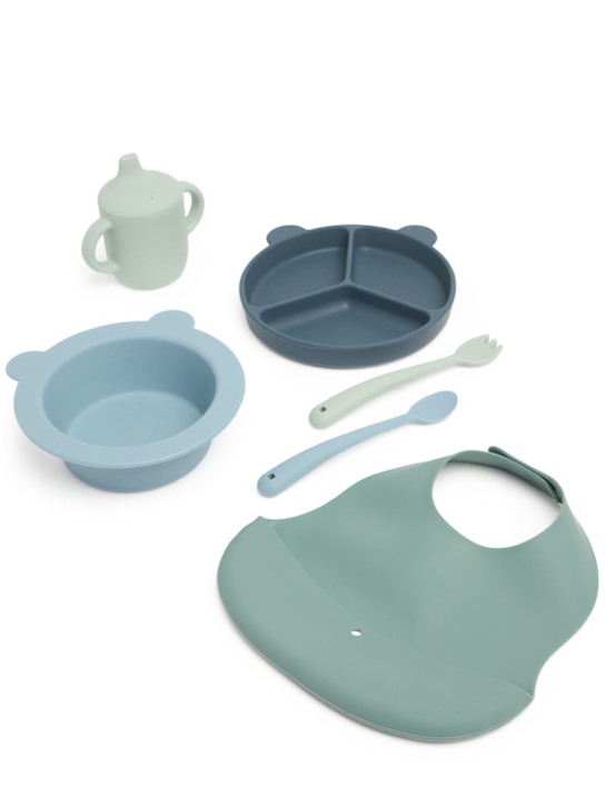Liewood: Silikon-Set für Mahlzeiten - Blau - kids-girls_0 | Luisa Via Roma