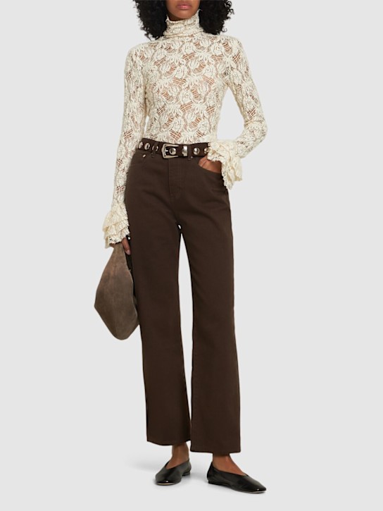 MSGM: Openwork long sleeve top - women_1 | Luisa Via Roma