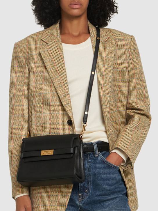 Tory Burch: Lee Radziwill leather shoulder bag - women_1 | Luisa Via Roma