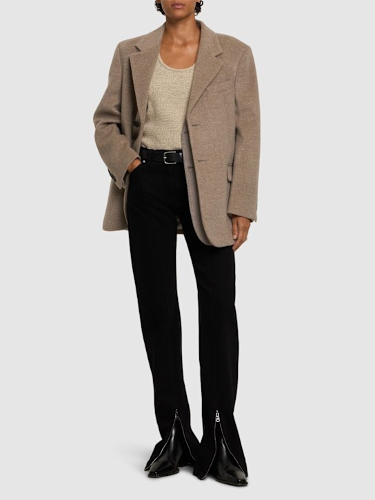 MSGM: Jean droit taille basse - women_1 | Luisa Via Roma