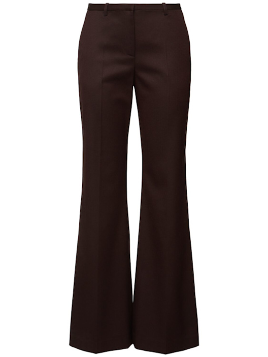 The Frankie Shop: Lyra stretch viscose flared pants - women_0 | Luisa Via Roma