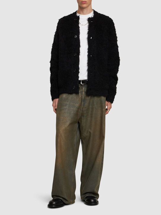 Acne Studios: Kalpafa hairy cardigan - men_1 | Luisa Via Roma
