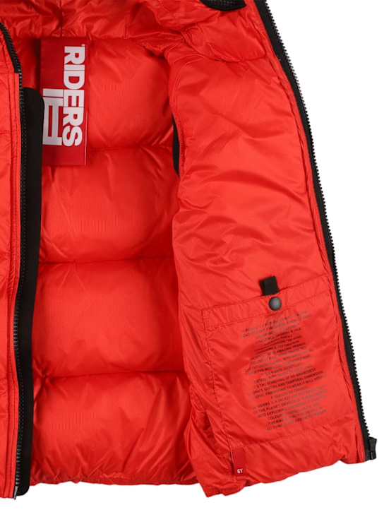 Ai Riders: Nylon down vest - Red - kids-boys_3 | Luisa Via Roma