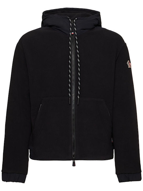 Moncler Grenoble: Polartec zip-up cardigan jacket - men_0 | Luisa Via Roma