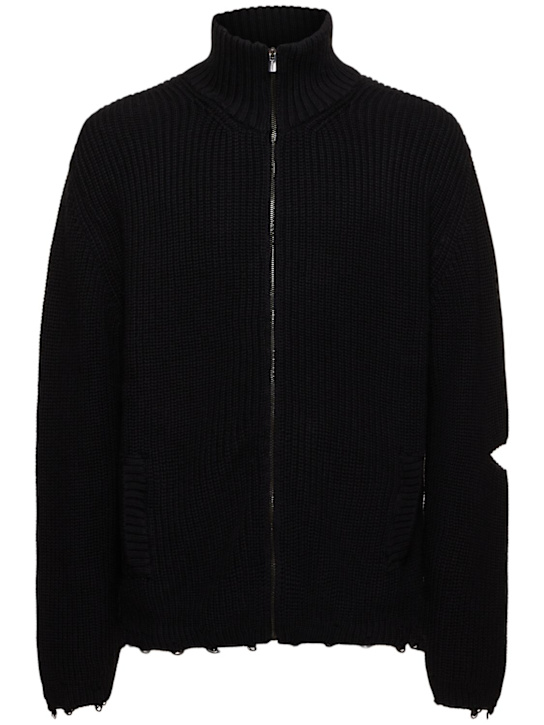A Paper Kid: Knitted jacket - men_0 | Luisa Via Roma