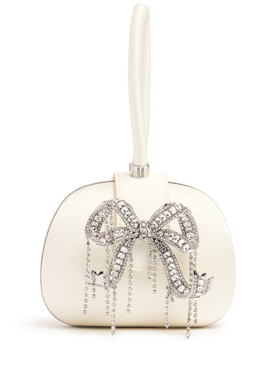 Self-portrait: Bow satin clutch - women_0 | Luisa Via Roma