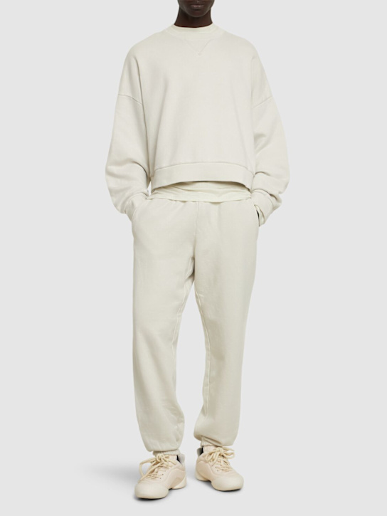 Entire Studios: Box Crew washed cotton sweatshirt - Rice - men_1 | Luisa Via Roma