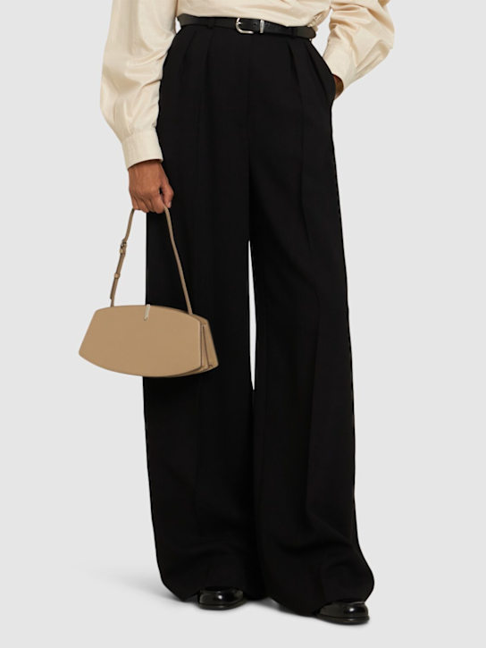 Savette: Florence leather shoulder bag - Clay - women_1 | Luisa Via Roma
