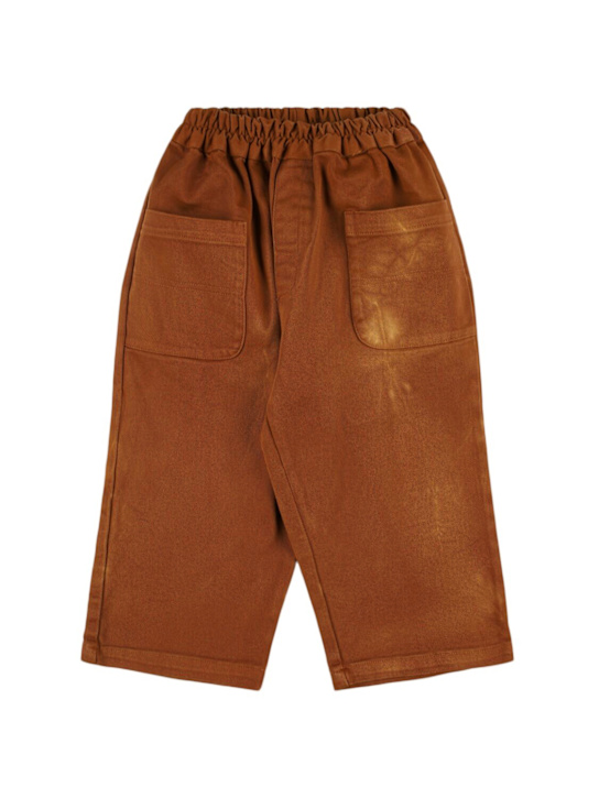 Kiddin: Pantaloni in cotone stampato - Beige - kids-boys_0 | Luisa Via Roma