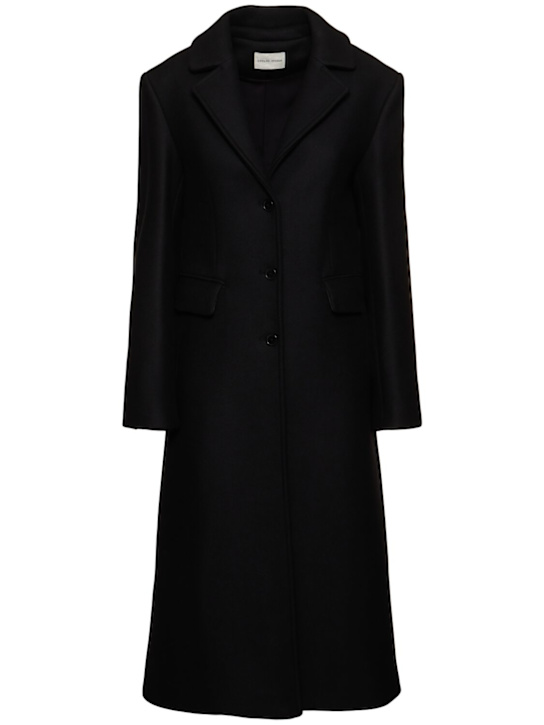 Loulou De Saison: Alisa single breast wool blend midi coat - women_0 | Luisa Via Roma