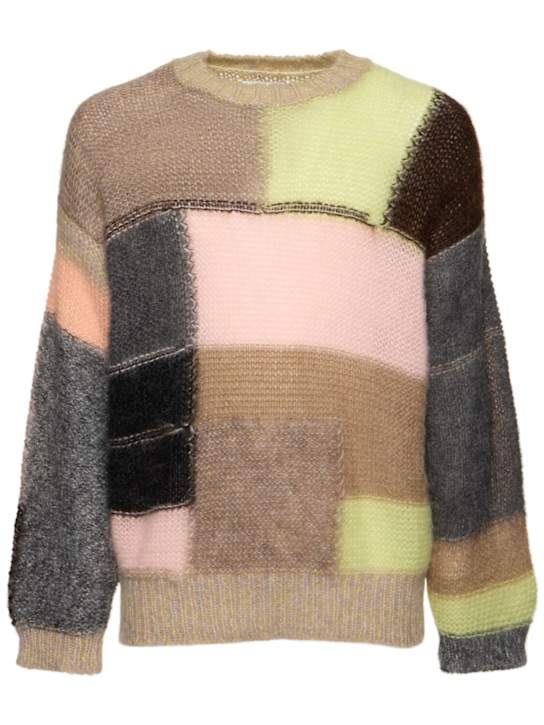 Magliano: Arlecchino mohair blend sweater - men_0 | Luisa Via Roma