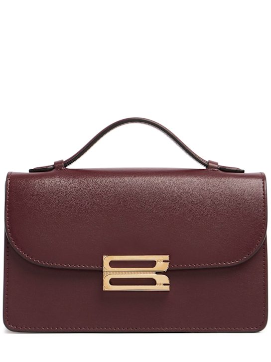 Victoria Beckham: Mini Bbuckle シャイニーレザーバッグ - women_0 | Luisa Via Roma