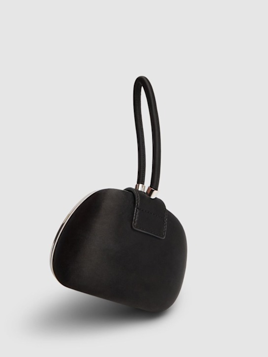 Self-portrait: Bow satin clutch - Black - women_4 | Luisa Via Roma