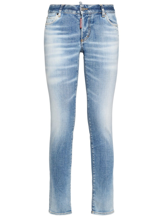 Dsquared2: Mittelhohe, gerade Stretch­-Jeans „Jennifer“ - women_0 | Luisa Via Roma
