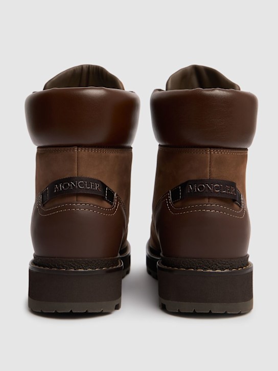 Moncler: Peka leather hiking boots - men_4 | Luisa Via Roma