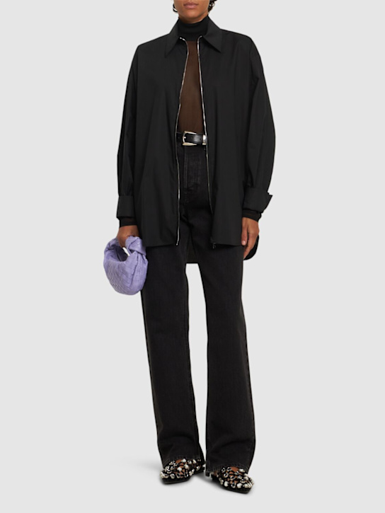 MSGM: Poplin shirt w/ zip - women_1 | Luisa Via Roma