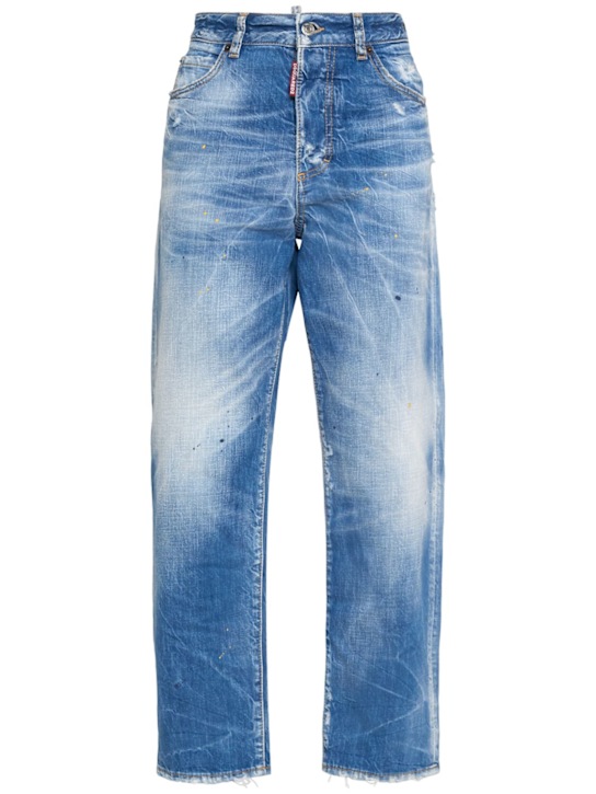 Dsquared2: Boston high rise straight denim jeans - women_0 | Luisa Via Roma