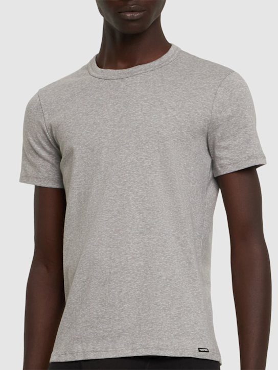 Tom Ford: Cotton jersey crewneck t-shirt - men_1 | Luisa Via Roma