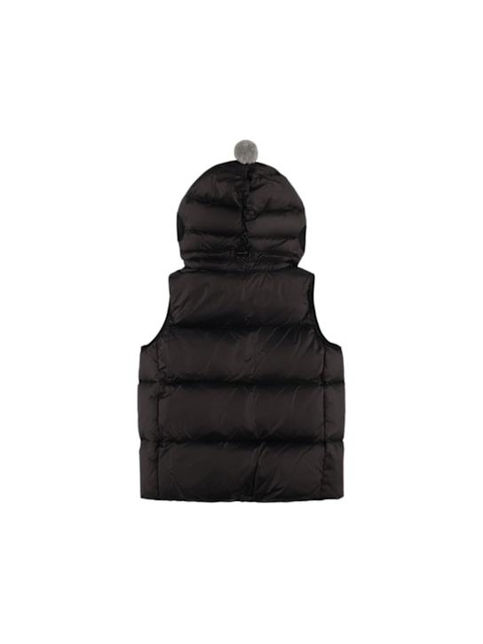 Ai Riders: Nylon down vest - Black - kids-boys_2 | Luisa Via Roma