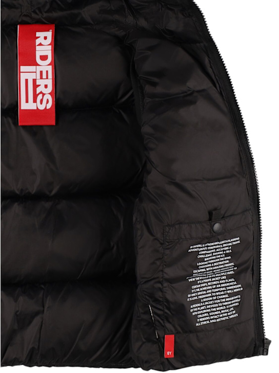 Ai Riders: Nylon down vest - Black - kids-boys_3 | Luisa Via Roma