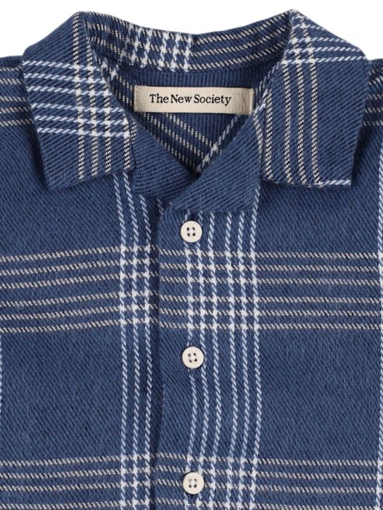 The New Society: Printed cotton shirt - kids-boys_1 | Luisa Via Roma