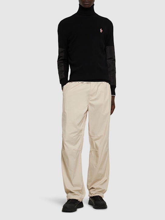 Moncler Grenoble: Stretch wool turtleneck sweatshirt - men_1 | Luisa Via Roma