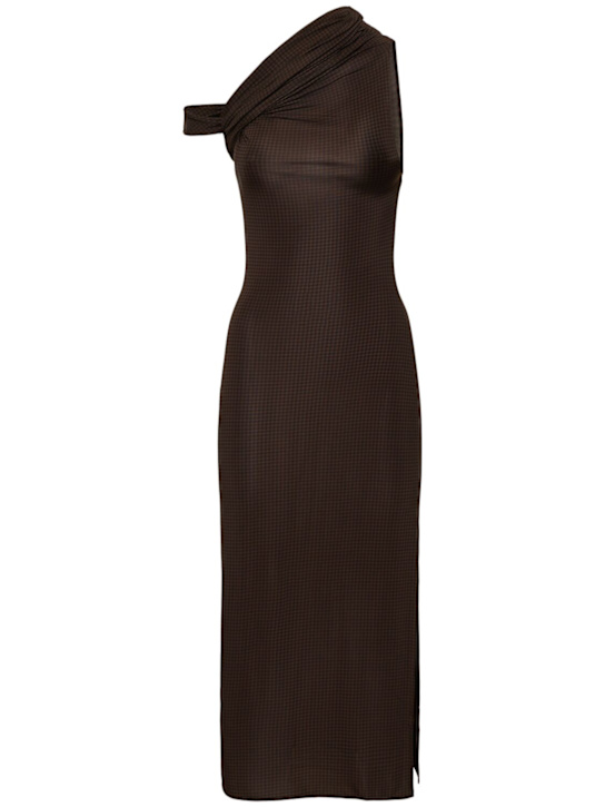 Twist crepe jersey midi dress - Thumbnail 1