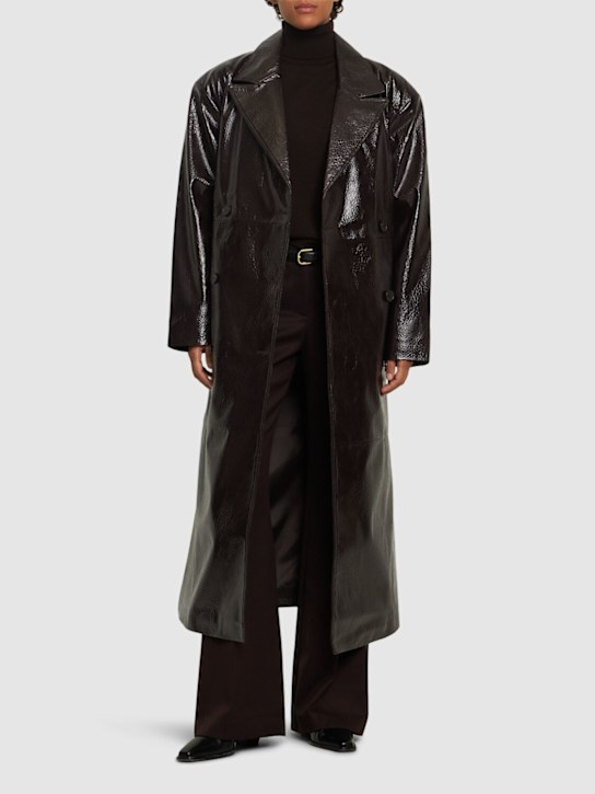 The Frankie Shop: Trench Tina in similpelle craclé - women_1 | Luisa Via Roma