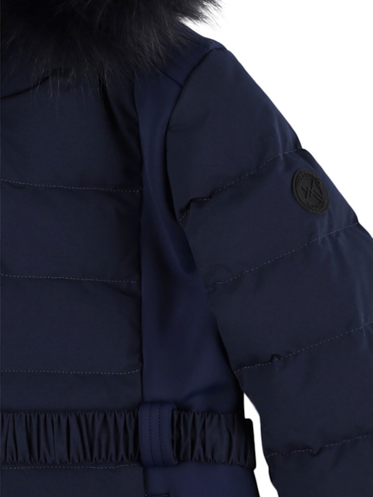 Yves Salomon Enfant: フーデッドダウンジャケット - kids-girls_1 | Luisa Via Roma