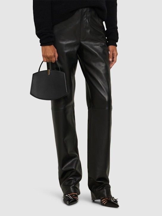 Savette: Florence 20 smooth leather bag - Black - women_1 | Luisa Via Roma