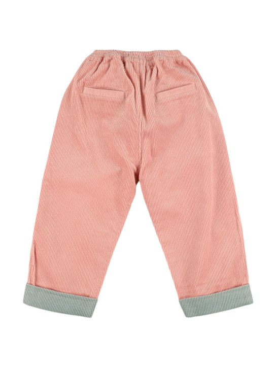 Cooiii: Pantaloni ampi color block a costine - Rosa - kids-girls_2 | Luisa Via Roma