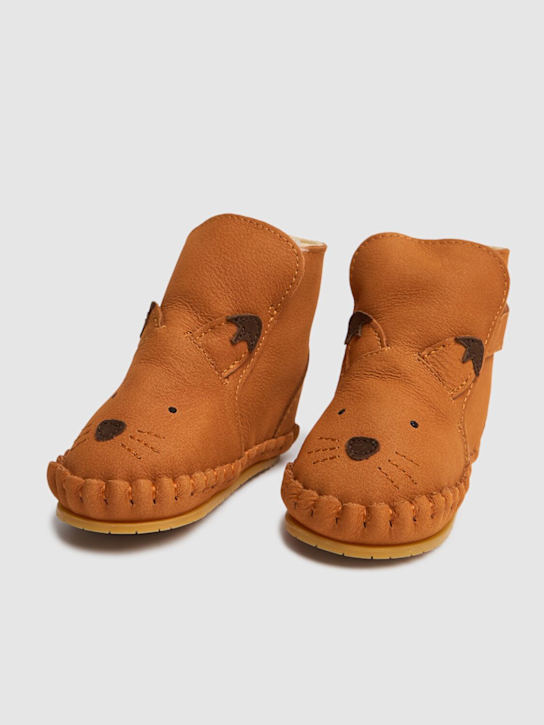 Donsje: Fox leather boots - kids-boys_1 | Luisa Via Roma