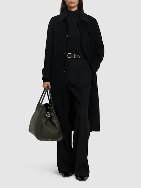 Dunst: Unisex belted wool mac coat - women_1 | Luisa Via Roma