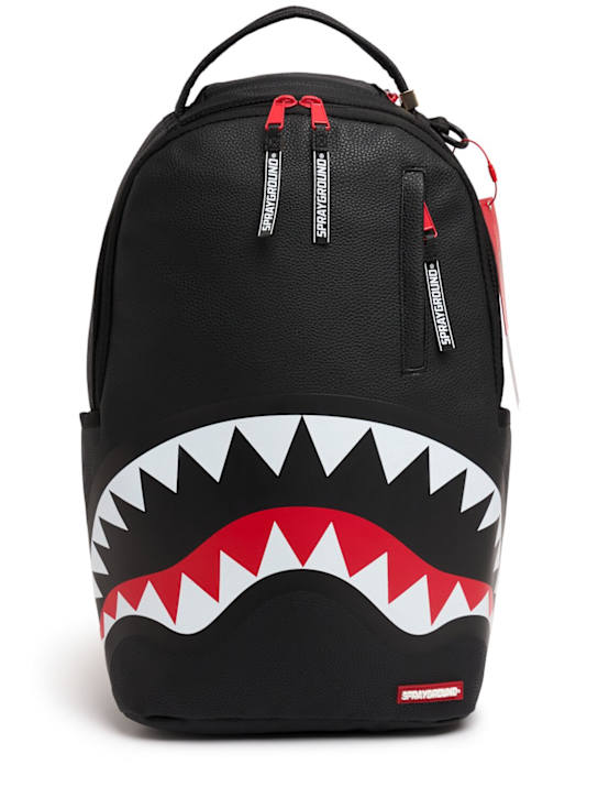 SPRAYGROUND: Shark print canvas backpack - kids-boys_0 | Luisa Via Roma