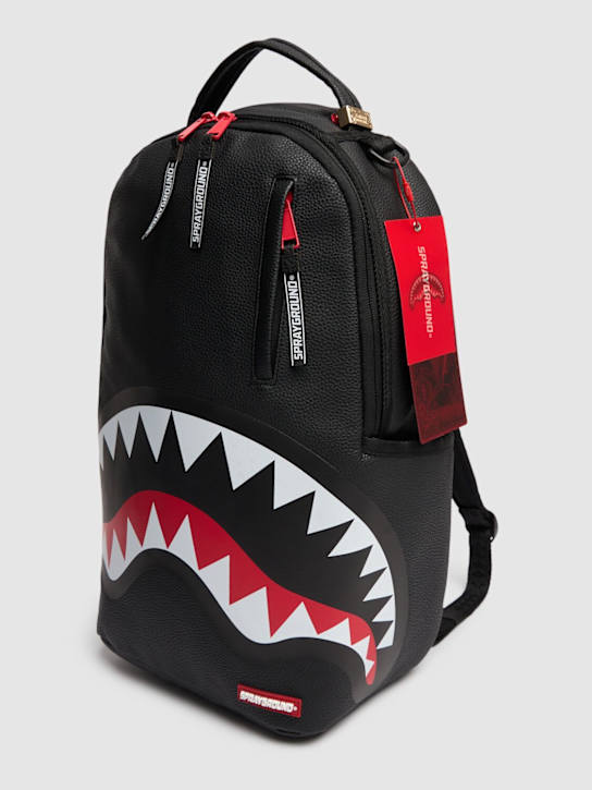 SPRAYGROUND: Shark print canvas backpack - kids-boys_1 | Luisa Via Roma