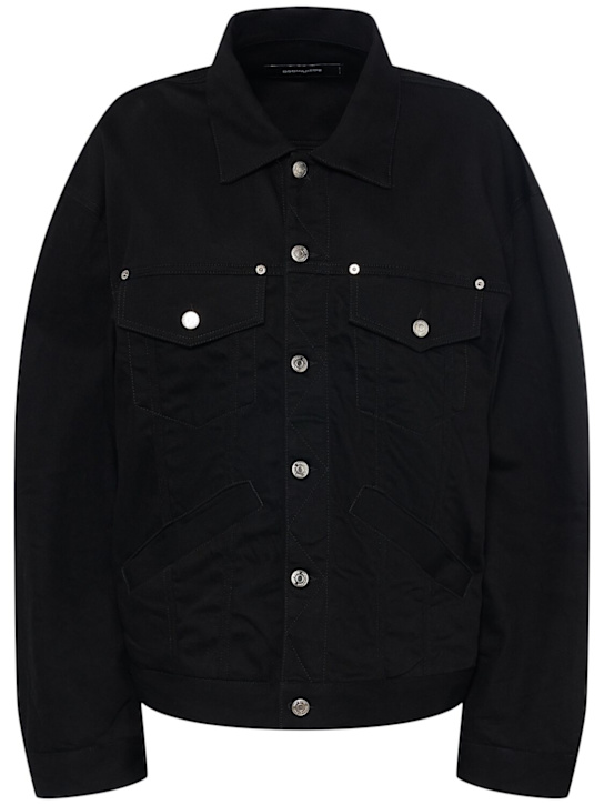 Dsquared2: Icon maxi denim jacket - women_0 | Luisa Via Roma