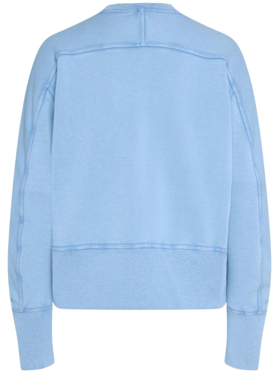 Dsquared2: Sweatshirt aus Baumwolle mit Logodruck - Blau - women_3 | Luisa Via Roma