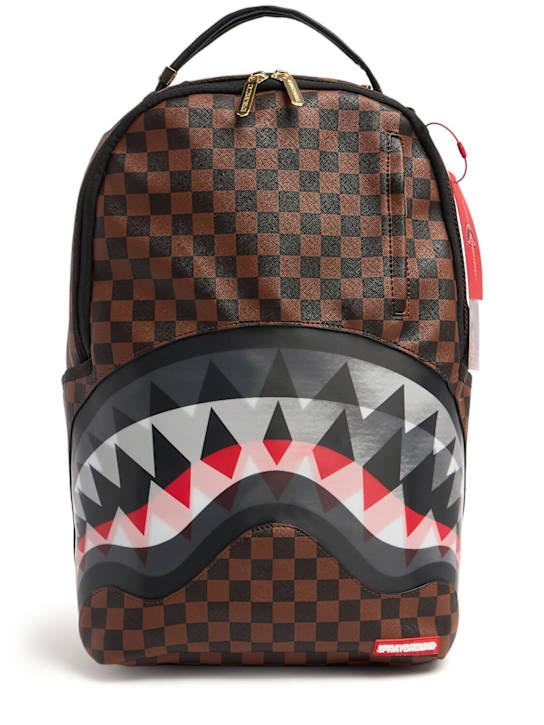 SPRAYGROUND: Shark printed canvas backpack - kids-boys_0 | Luisa Via Roma