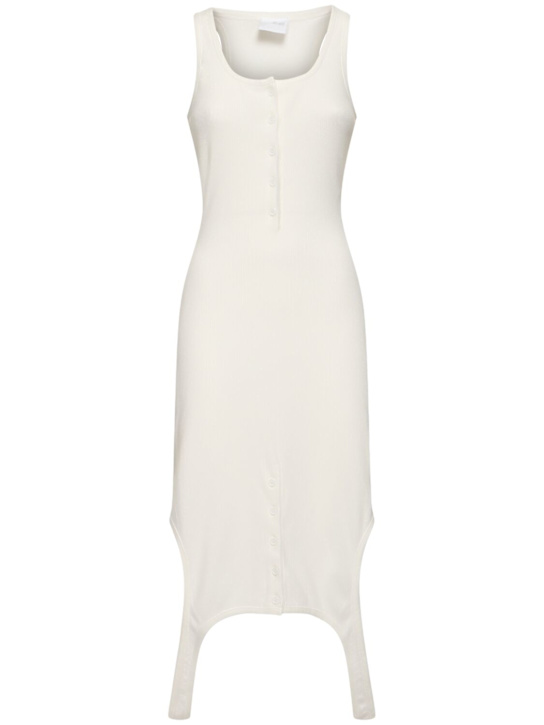 Reversed rib knit long dress - Thumbnail 1