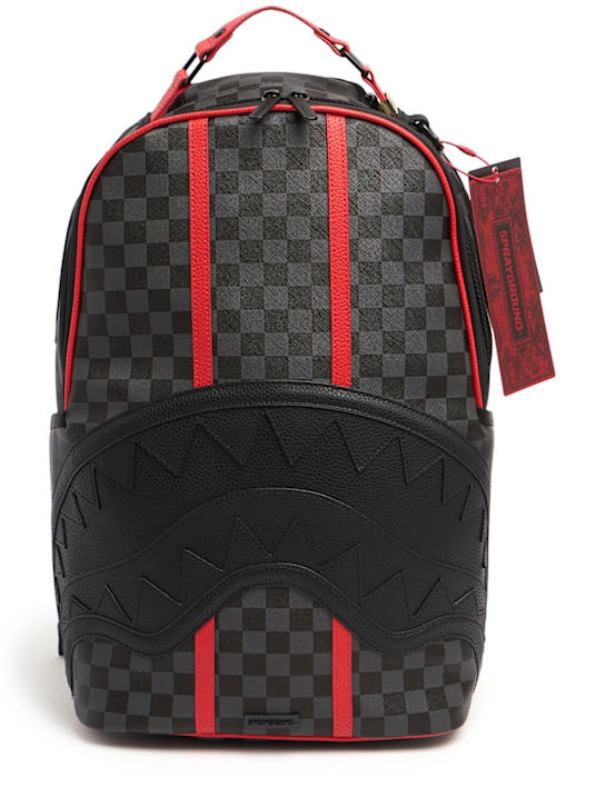 SPRAYGROUND: Shark print canvas backpack - kids-boys_0 | Luisa Via Roma