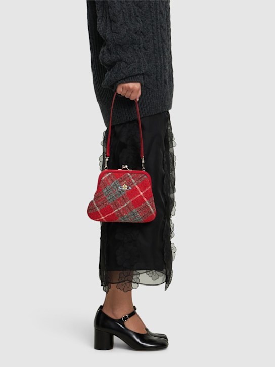 Vivienne Westwood: Vivienne tweed tartan clutch - women_1 | Luisa Via Roma
