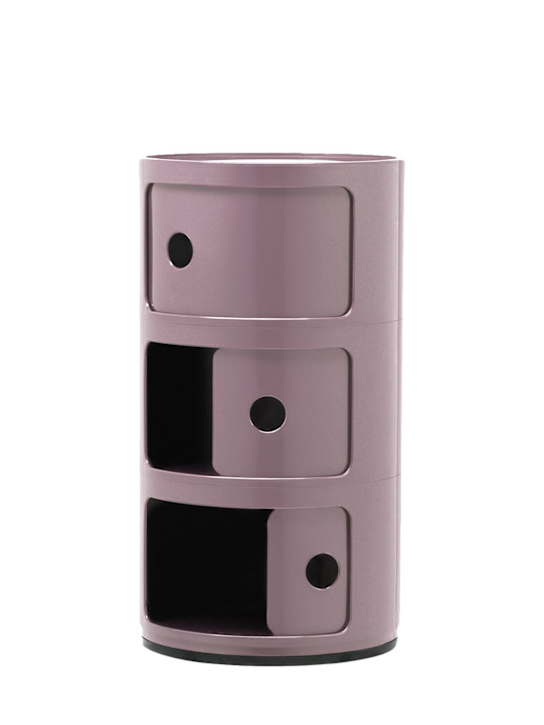 Kartell: 3-Compartment componibili container - Mauve - ecraft_1 | Luisa Via Roma